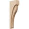 Ekena Millwork 5"W x 10"D x 30"H Thin Helena Rough Cedar Woodgrain TimberThane Corbel, Primed Tan CORUR05X10X30HELRCPR - alternate 1